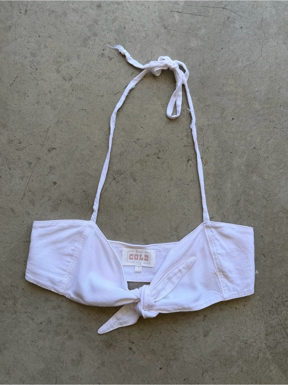 Stone Cold Fox Tie Halter Top